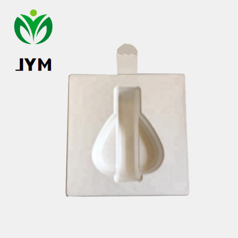 Biodegradable recycled paper moulded pulp tray cosmetics packaging molded pulp 