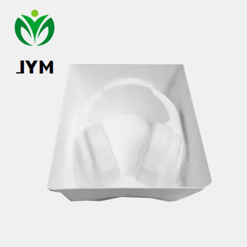 Eco Friendly Molded Sugarcane Headset Pulp Packaging 