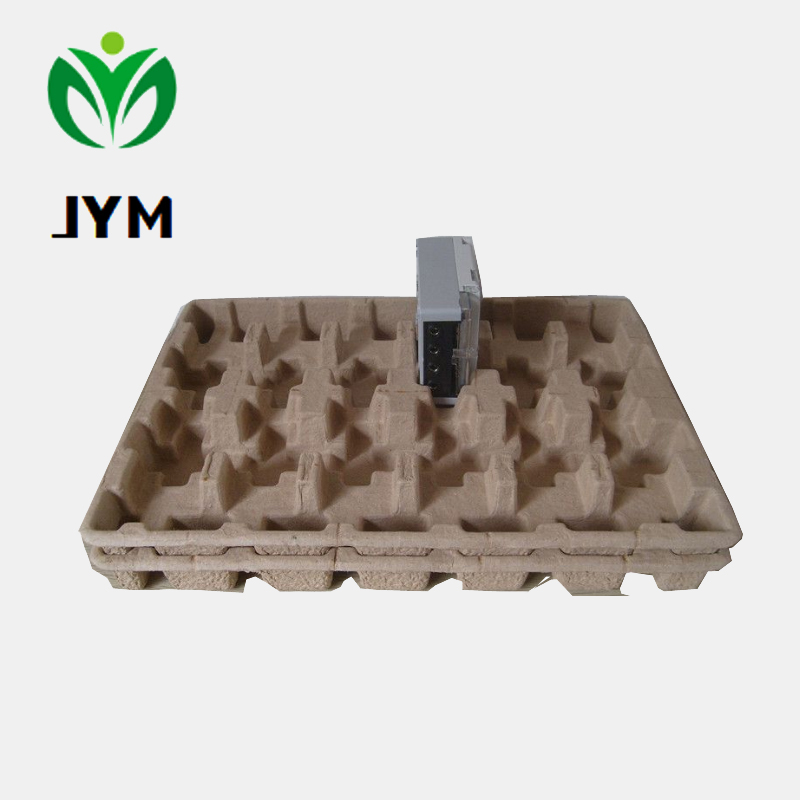 100%biodegradable recycled popular paper pulp tray  for Electricity meter