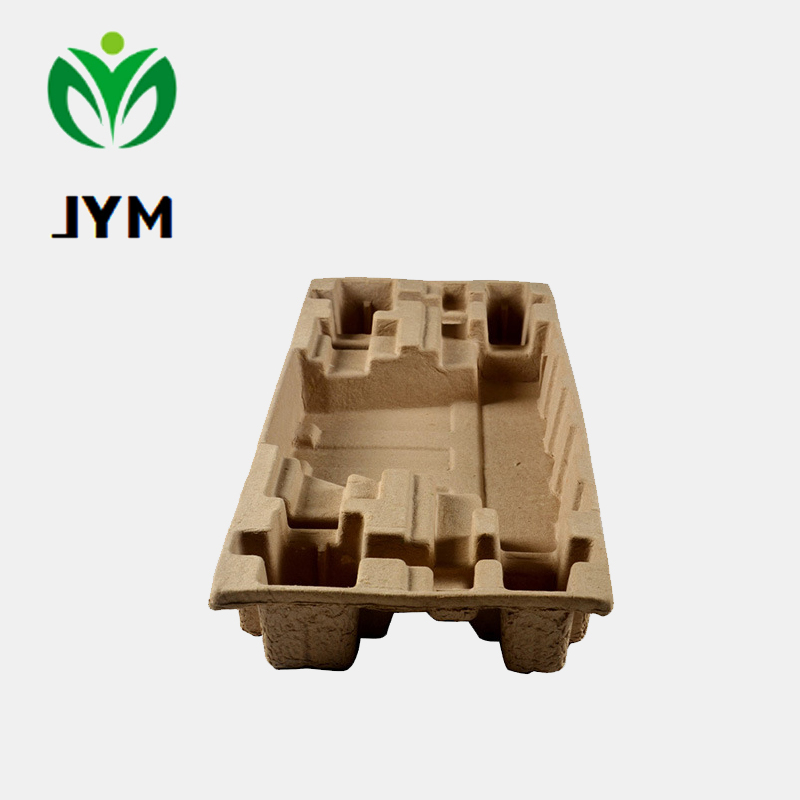 Protective paper pulp tray Dry press molded pulp 