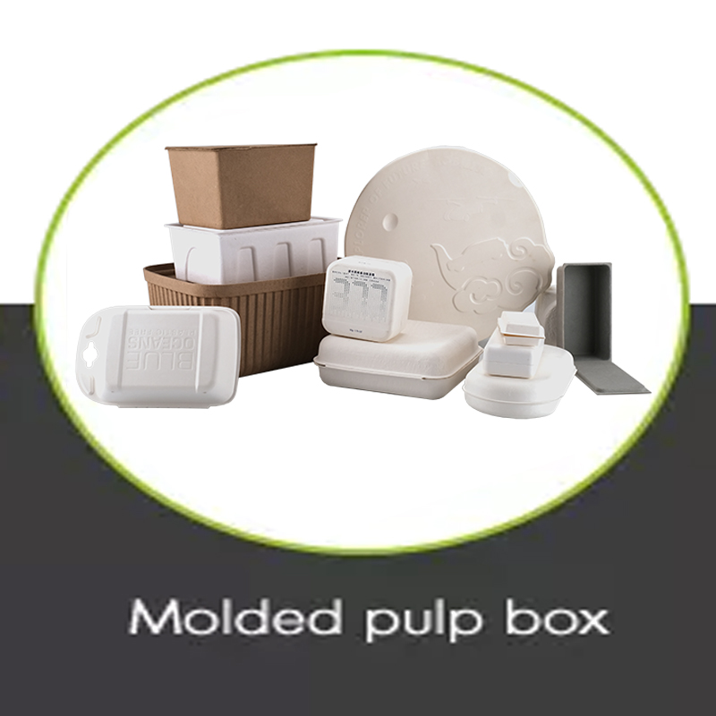 Molded pulp box