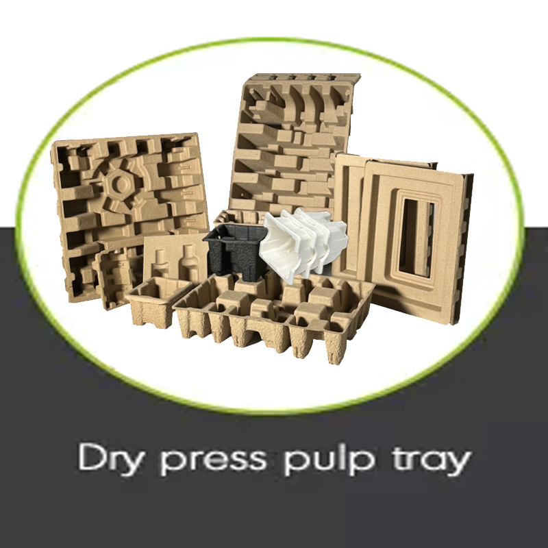 Dry press pulp tray