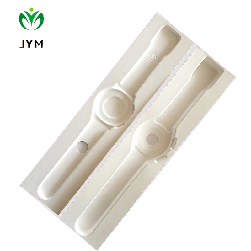 Pulp packaging tray watch packaging recycled paper pulp insert bamboo